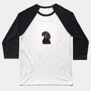 Dachsy the Dachshund Dog Baseball T-Shirt